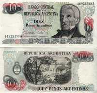 Banknoty 10 oraz 50 peso - Argentyna 1983 - Stan UNC - P.313-314