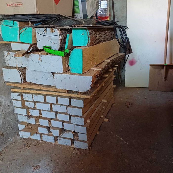 Доска необрезная, сухая, дуб, акация, берест