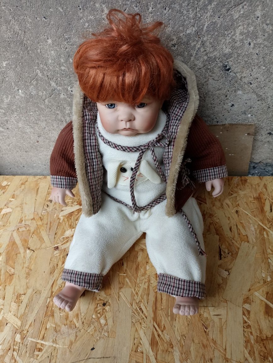 Stara duża ponad 50 cm porcelanowa lalka dziecko