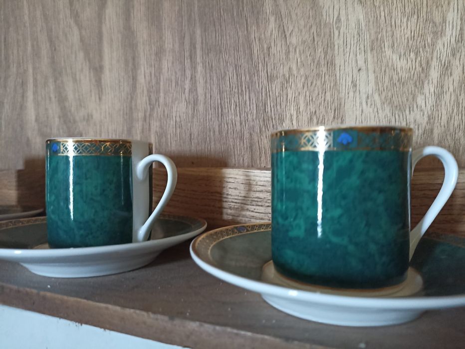 Conjunto chávenas de café porcelana