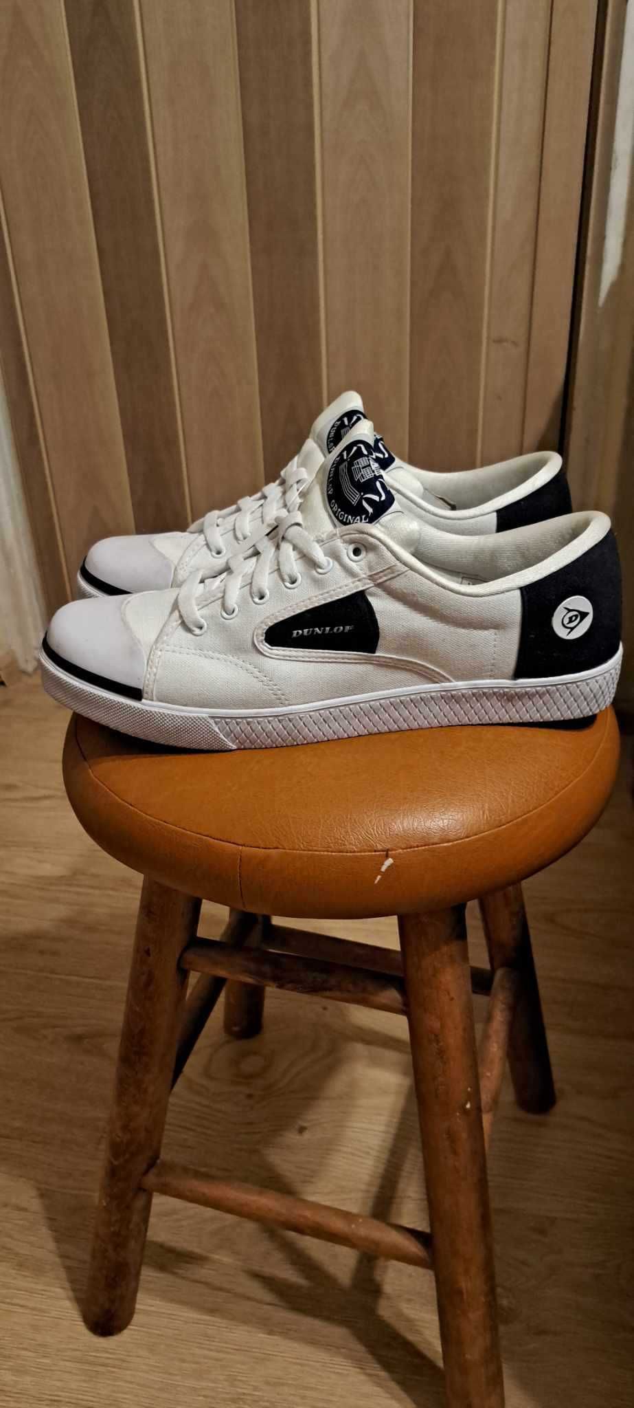 Dunlop Green Flash Retro Trainers – White/Navy – UK 12 / EU 47