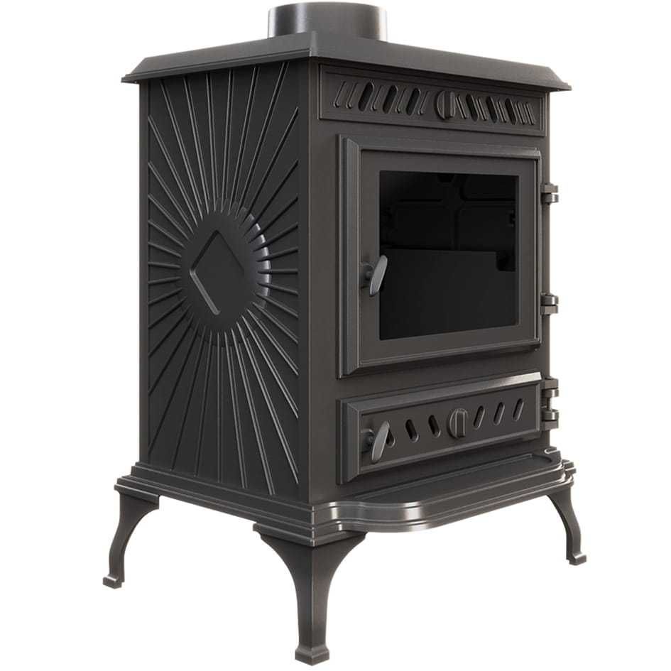 Piec piecyk kominek żeliwny koza KAWMET P3 ECO 7,4 kW wolnostojący