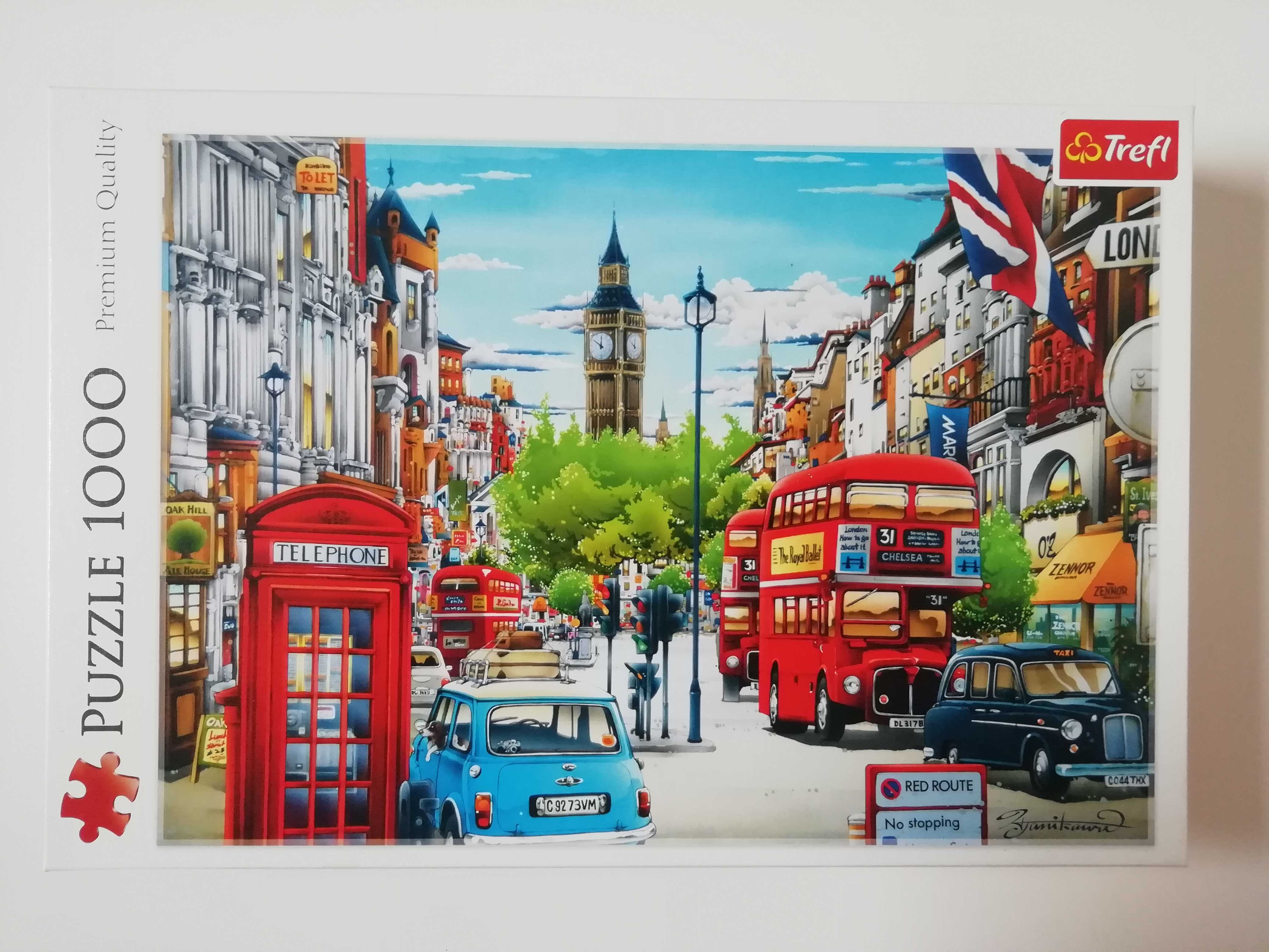 Puzzle Trefl 1000, Londyn, kompletne