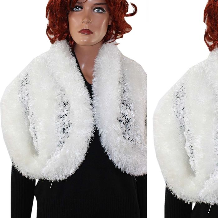 si1 Elegacka futrzana Etola szalik Futerko 43x90