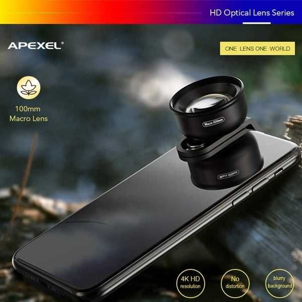 Apexel 100 mm APL-HB100MM,макрооб'єктив,набор объективов для телефона