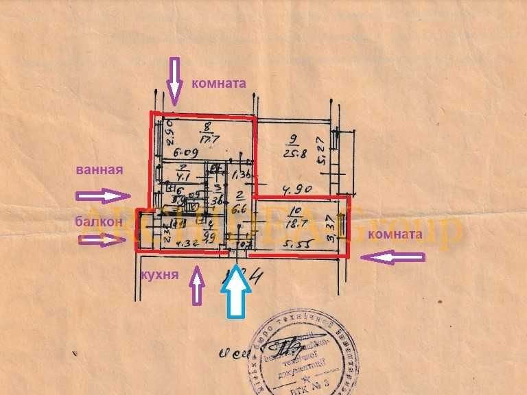 Оренда 2-кім. кв. 69м2 на Інститутській 16 Центр, Печерськ