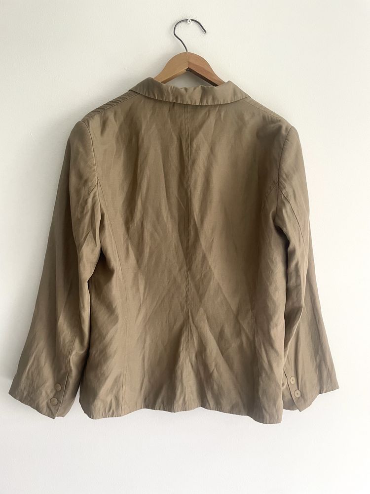 Beżowy żakiet marynarka plus size XXL