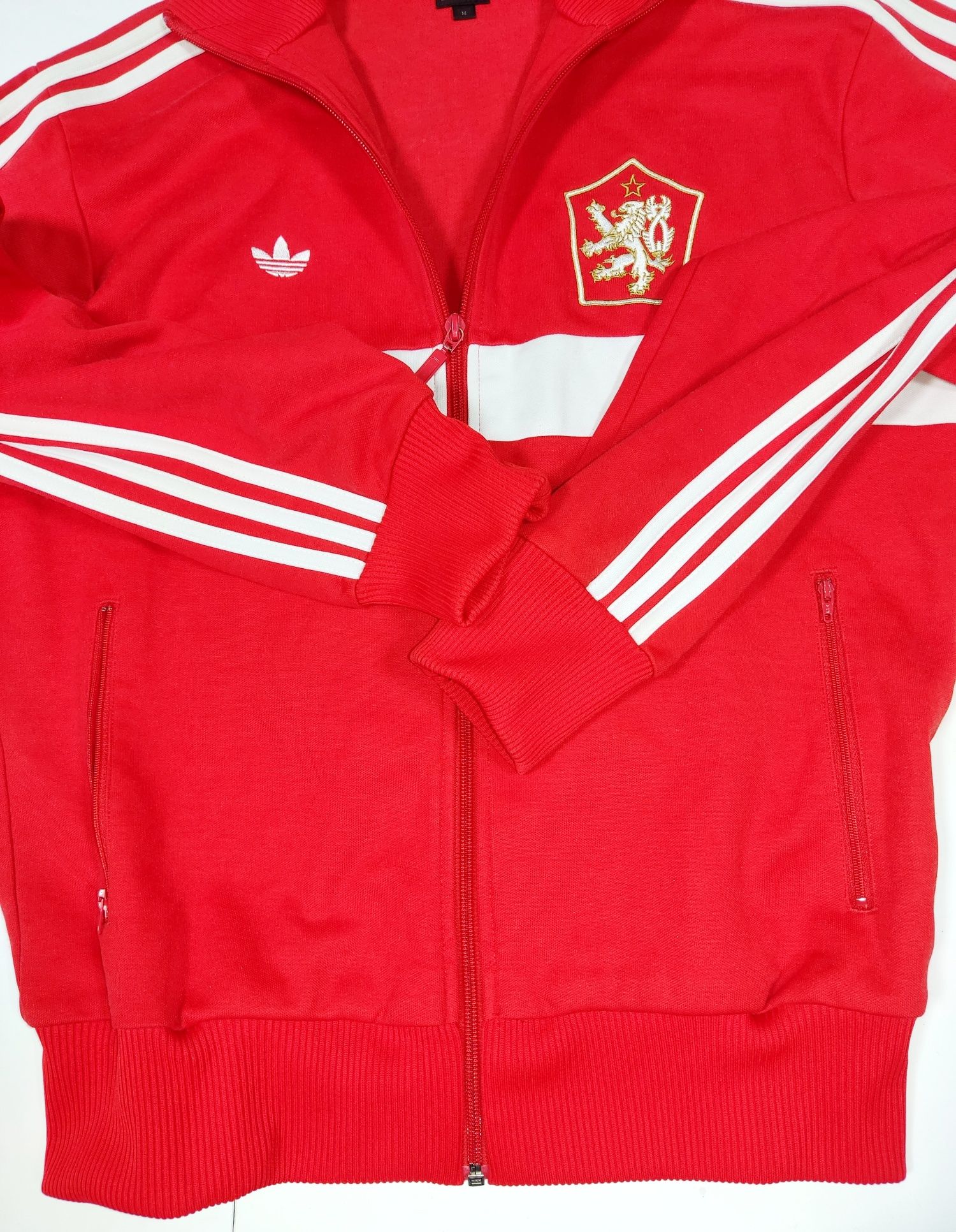 Олимпийка Adidas originals ЧССР vintage матовый эластик М.