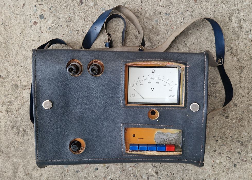 Miernik impedancji pętli zwarcia MPZ-1 PRL vintage retro przyrząd