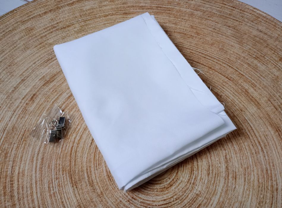 Tło fotograficzne białe tekstylne 150x200