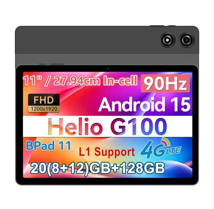 Планшет BNCF BPad 11A / MediaTek Helio G100 / 8 GB 128 GB