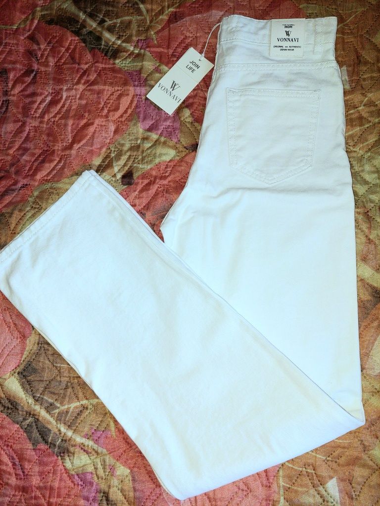 Білі джинси палаццо 28р