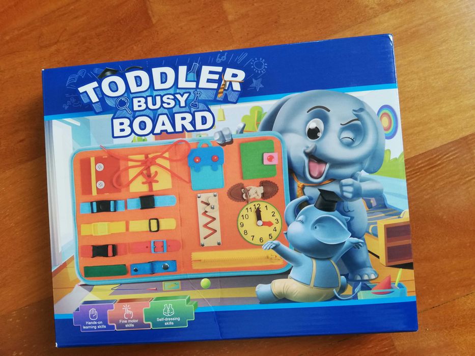 Brinquedo - Quadro de entretenimento criança: "Toddler busy board"