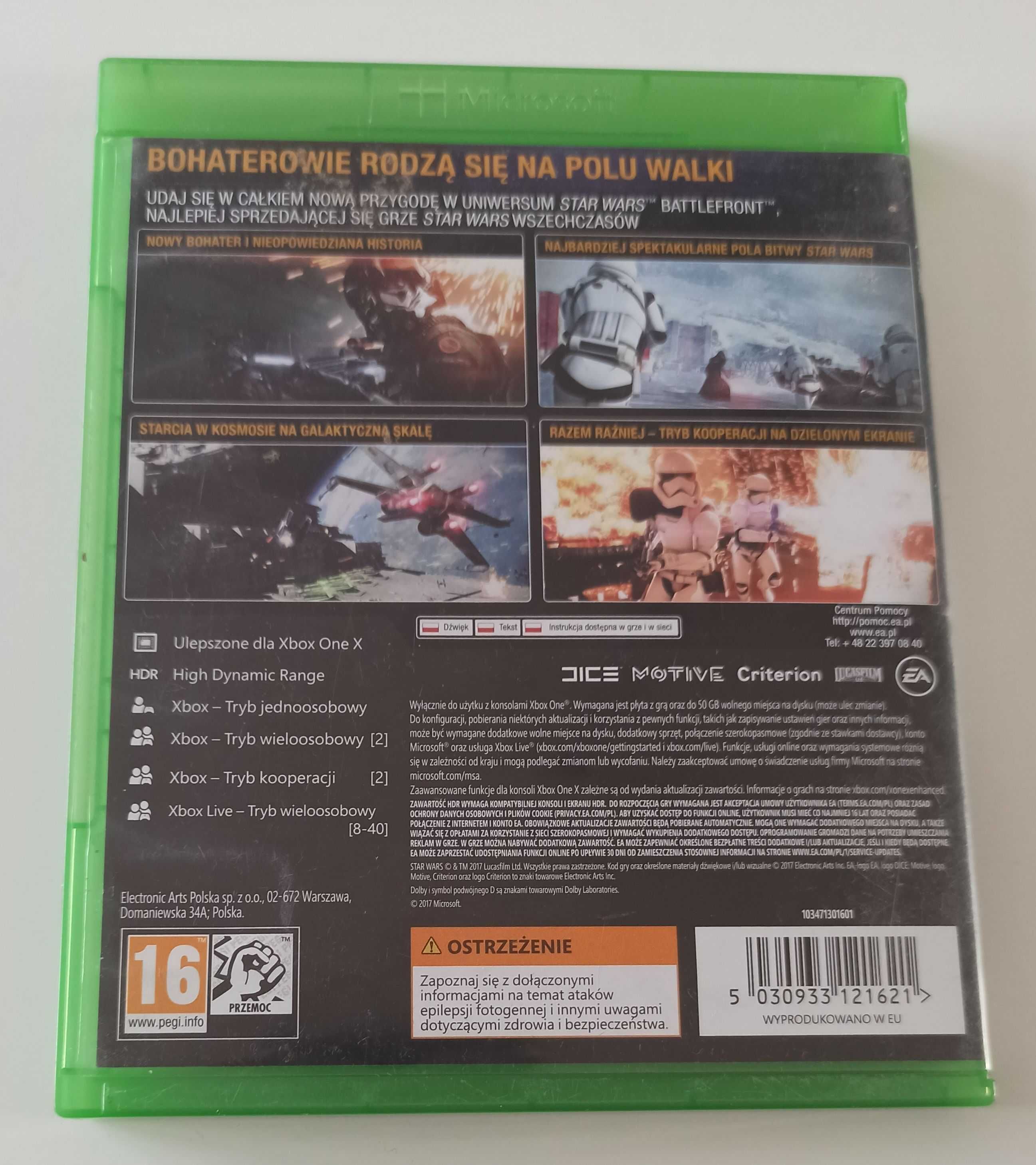 STAR WARS Battlefront II - gra Xbox One stan bdb