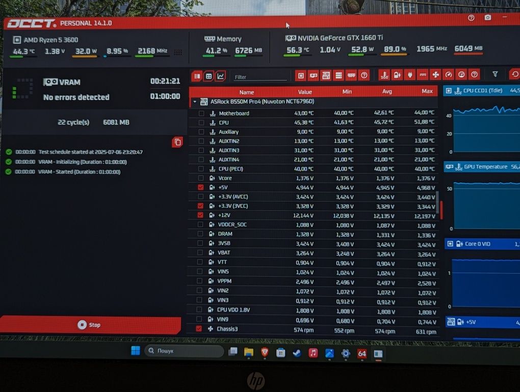 Ігровий пк Ryzen 3600 1660 Ti 16 Ram