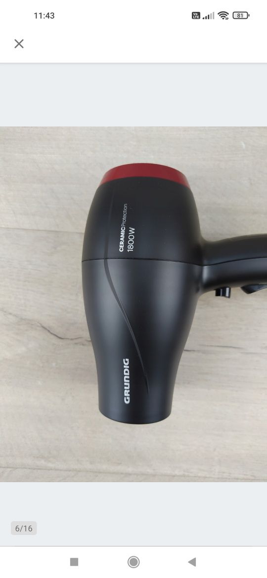 GRUNDIG HD 3700 B Suszarka do włosów 1800 W OUTLET

Po zwrocie, nowa.