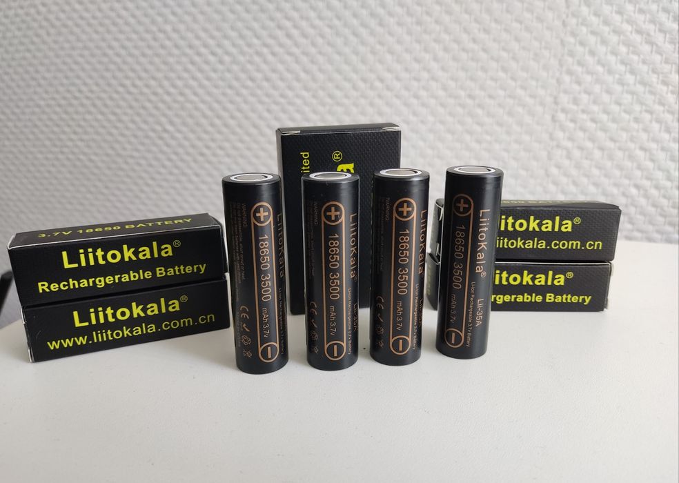 Акумулятори 18650 Liitokala Lii-35a, li-ion, нові, якісні.