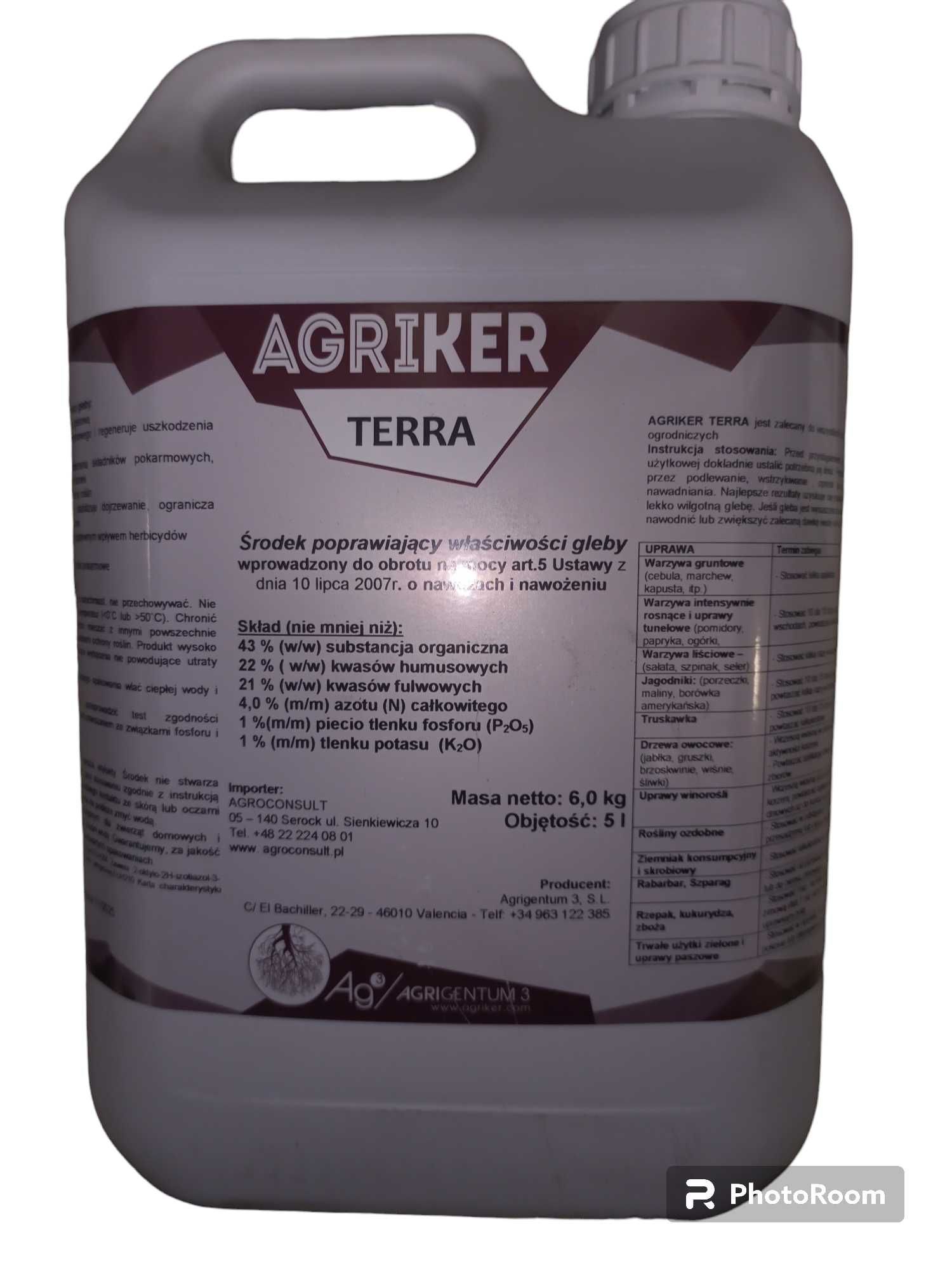 Agriker terra, Humus do gleby, humus aktywator gleby, użyźniacz gleby