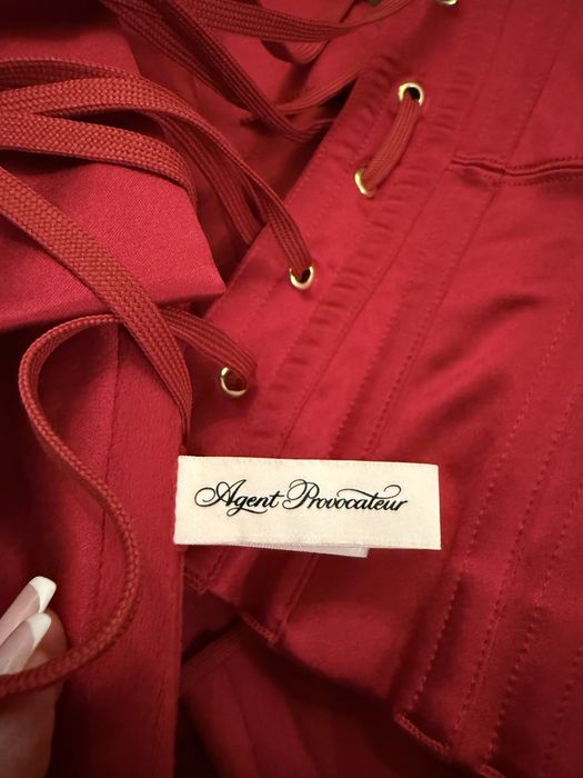 Корсет agent provocateur красный шелковый оригинал