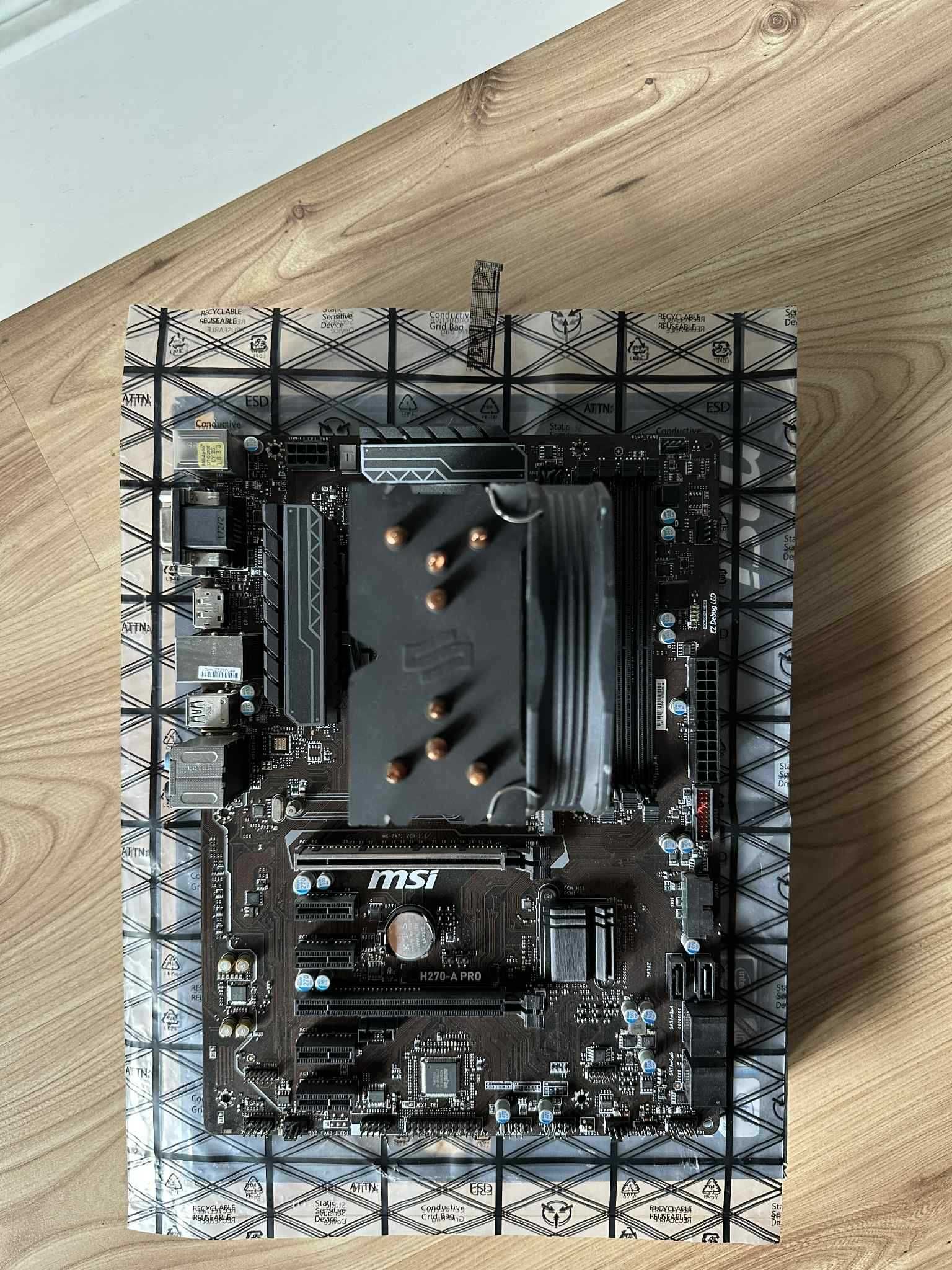 Intel i5-7600K z chłodzeniem plus płyta MSI H270-A PRO