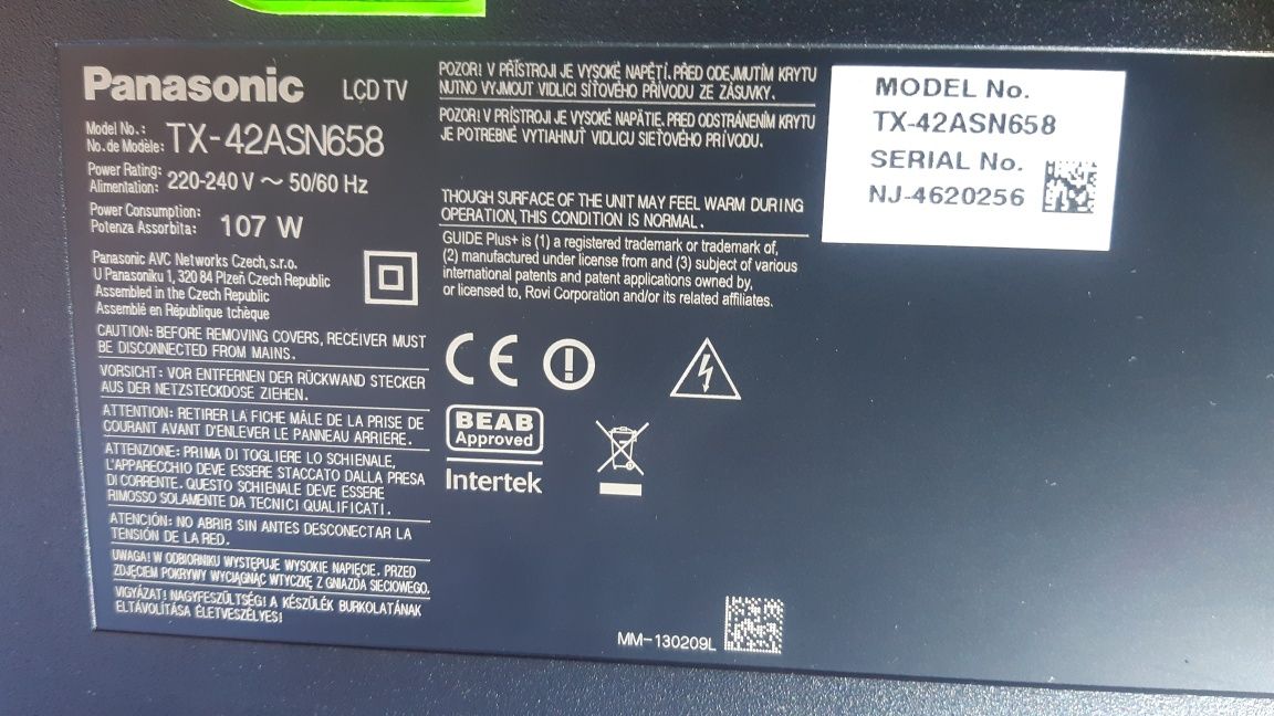 42" Panasonic з Youtube, модель TX-42ASN658, гарантія 6 місяців!!!