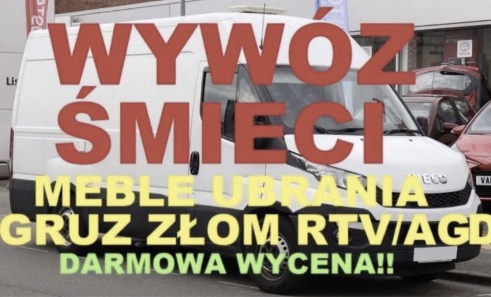 WYWOZ mebli.,Tani Każdych Śmieci,Gruzu,kontenery,Opróżnianie mieszkan.