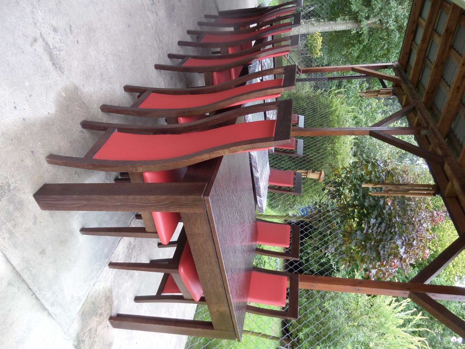piękny masywny dębowy stół 10 krzeseł stan BDB krzesła komplet wysyłka