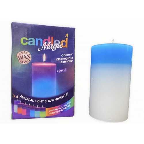 Восковая свеча Led хамелеон Candled Magic меняет цвет