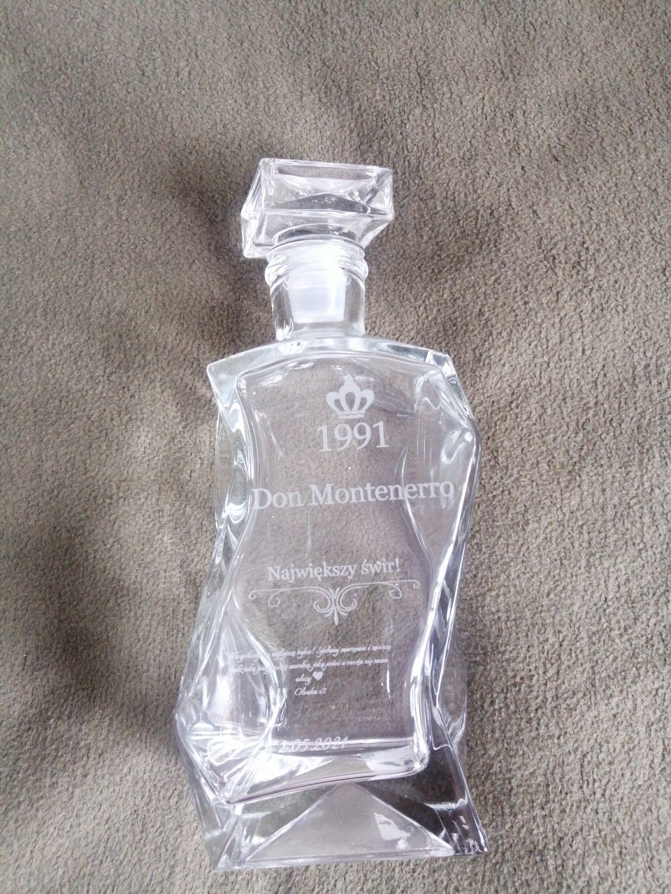 Karafka Don Montenerro 1991, 1 litr