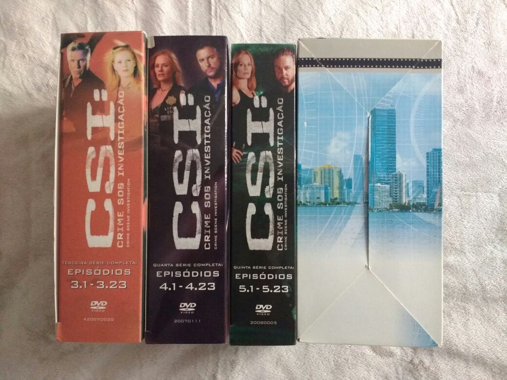 CSI Las Vegas e CSI Miami temporadas completas em DVD