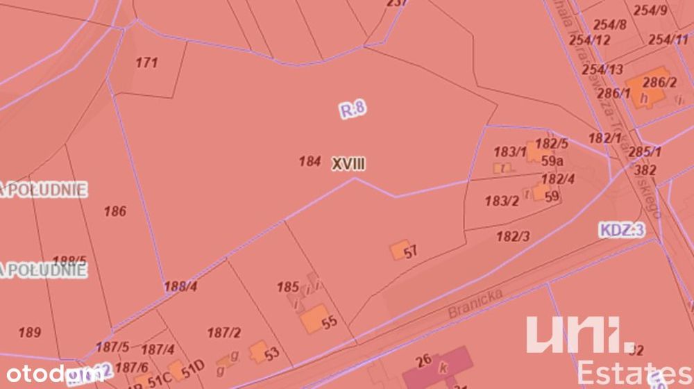 działka 2,3 ha | Nowa Huta ul. Branicka