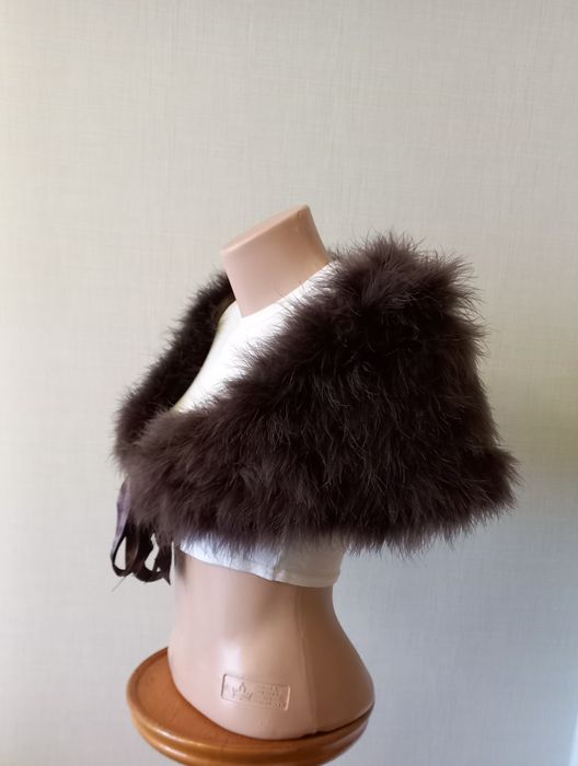 Горжетка накидка з пуху лебедя