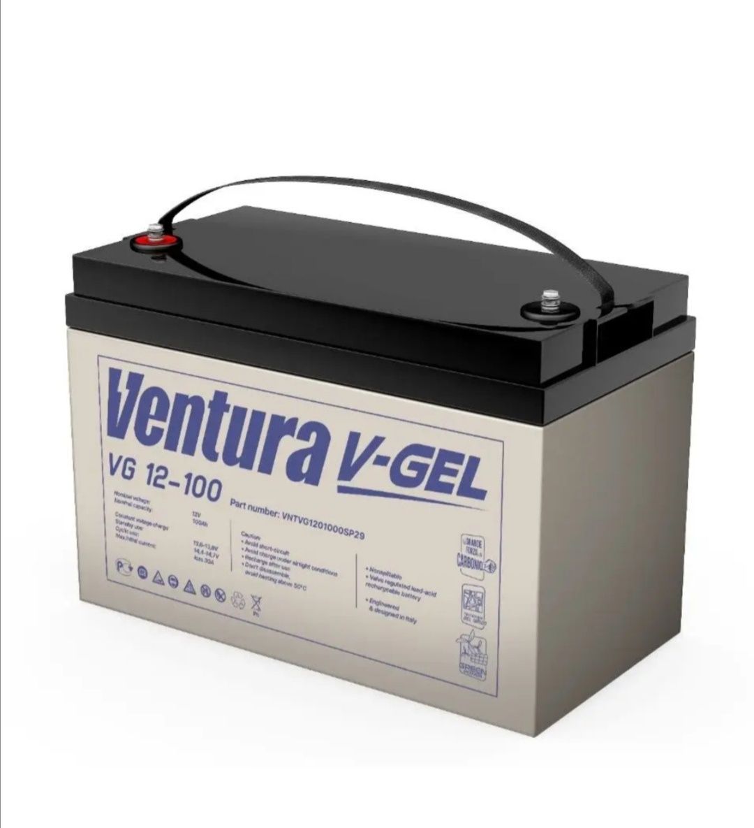 Акумулятор Ventura VG 12-100 гелевий для котла ДБЖ ИБП інвертора