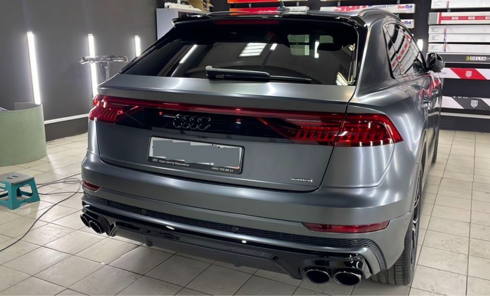Диффузор AUDI Q8 S-line SQ8 накладка насадки 2018+ ауди