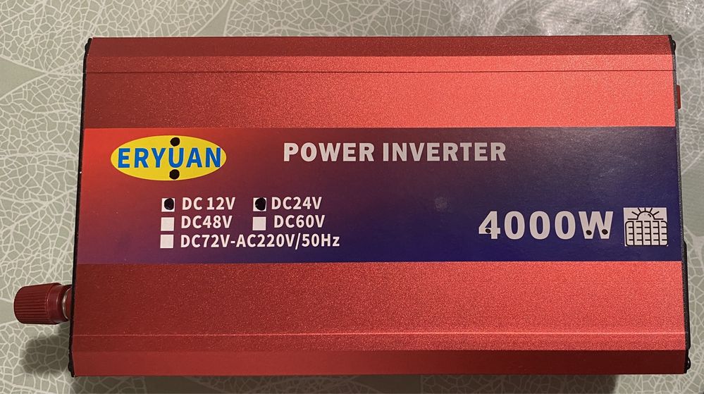 Перетворювач напруги - інвертор з вольтметром 4000W-12V