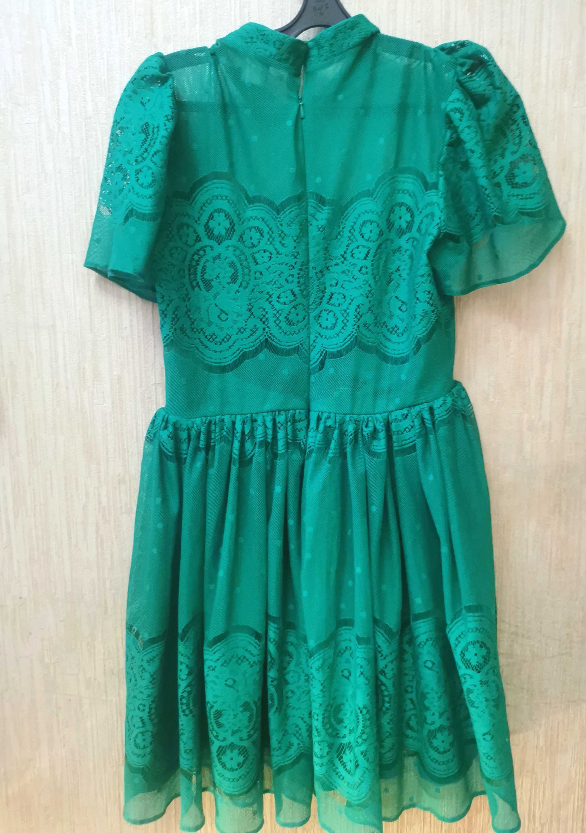 Платье Asos зелене нарядне