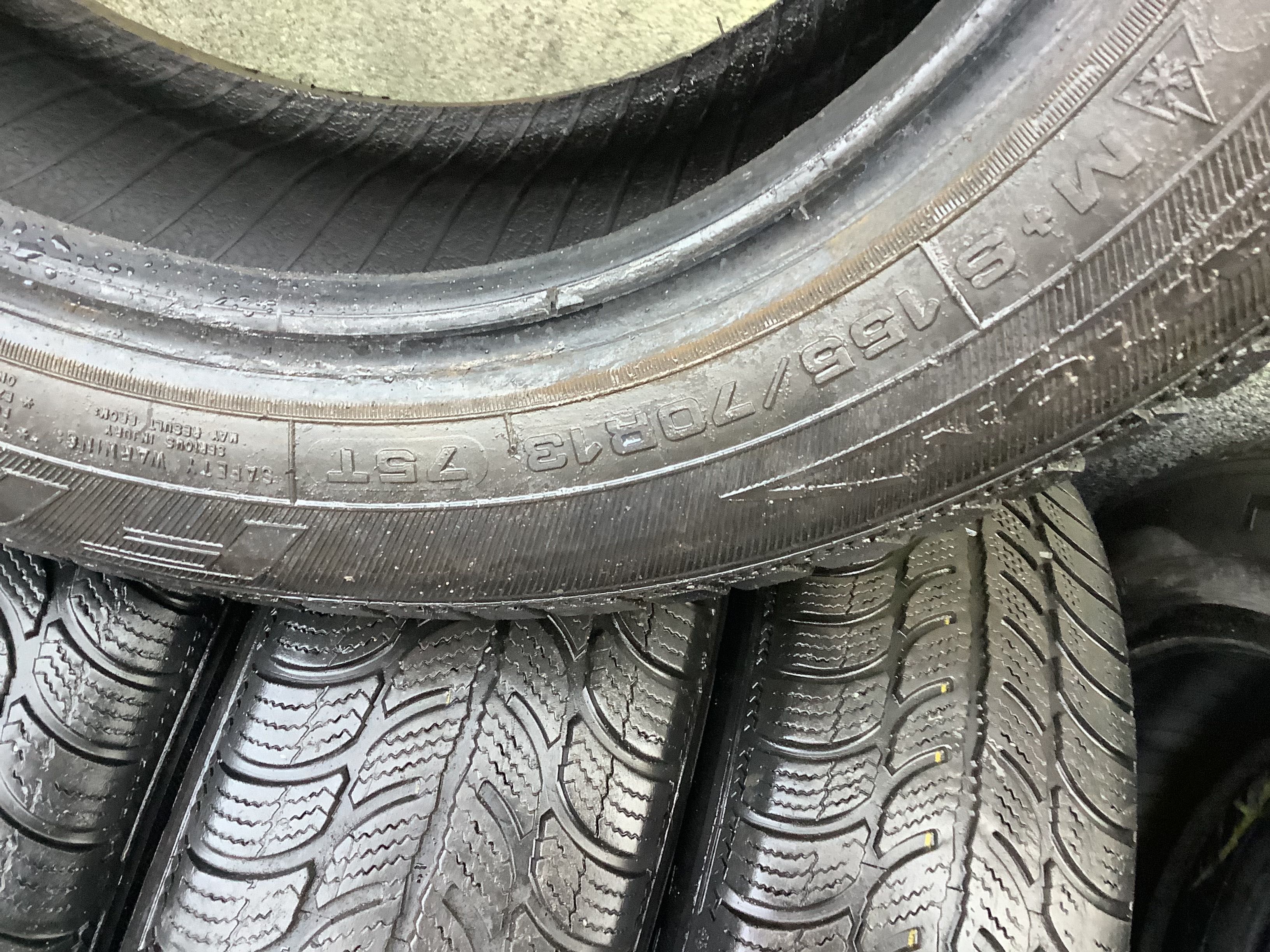 DĘBICA 155/70r13 4szt opony zima zimowe 4.8mm 2017r