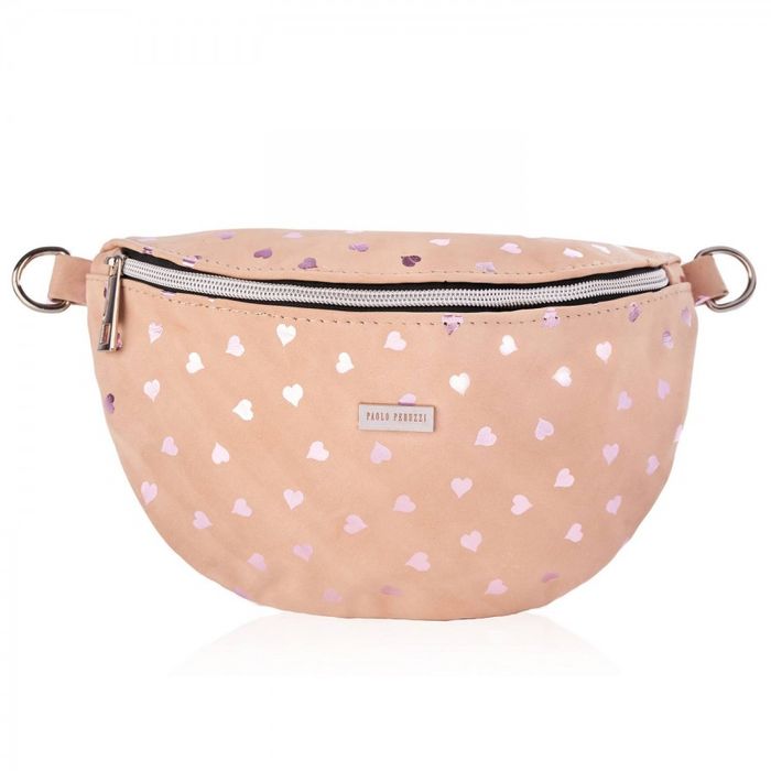 młodzieżowa skórzana saszetka na pas paolo peruzzi z-15-sr