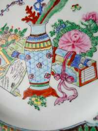 Dwie sztuki porcelana chińska stara talerz kolekcjonerski