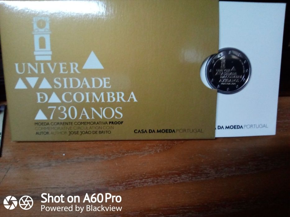Proofs de 2€ Universidade Coimbra e 75 Anos ONU