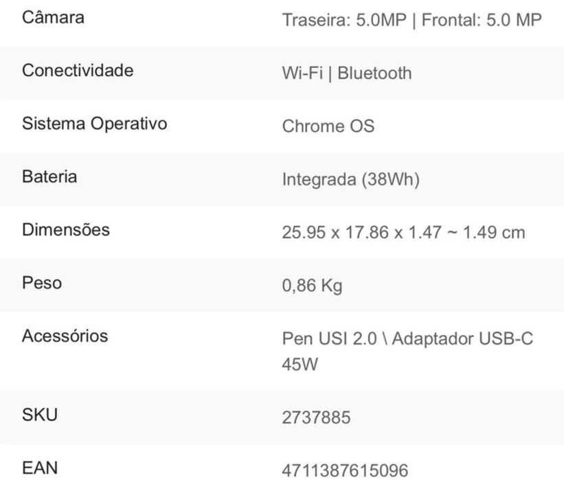 Computador portatil Asus Chromebook