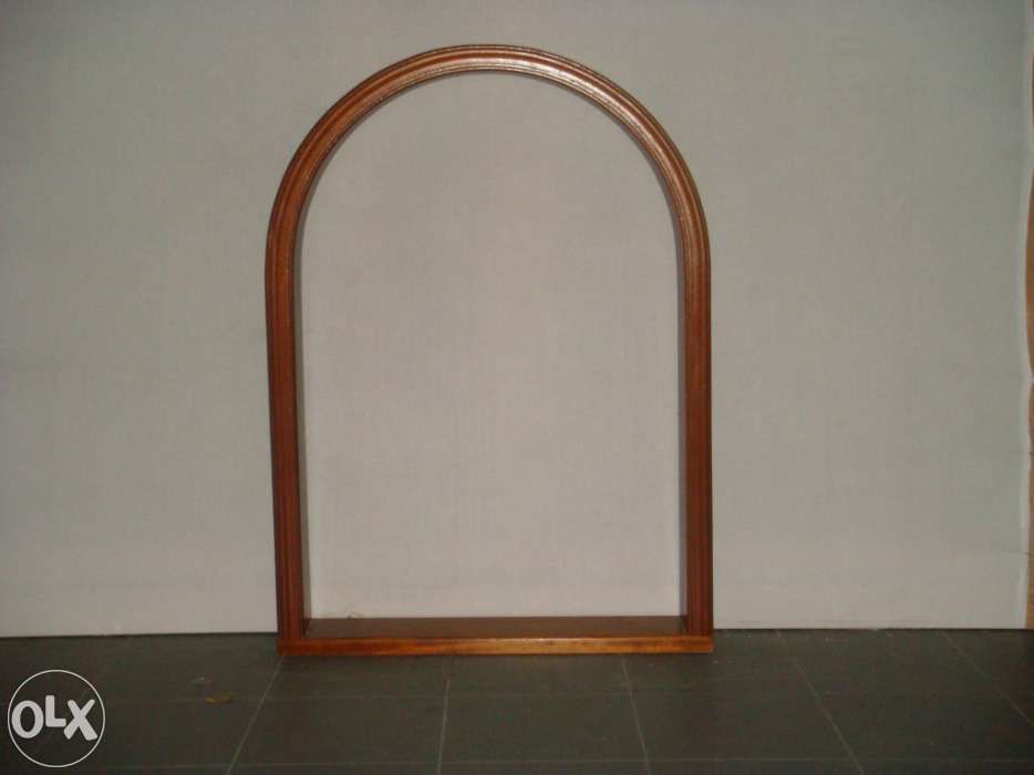 Porta redonda inteira em madeira maciça solid wood