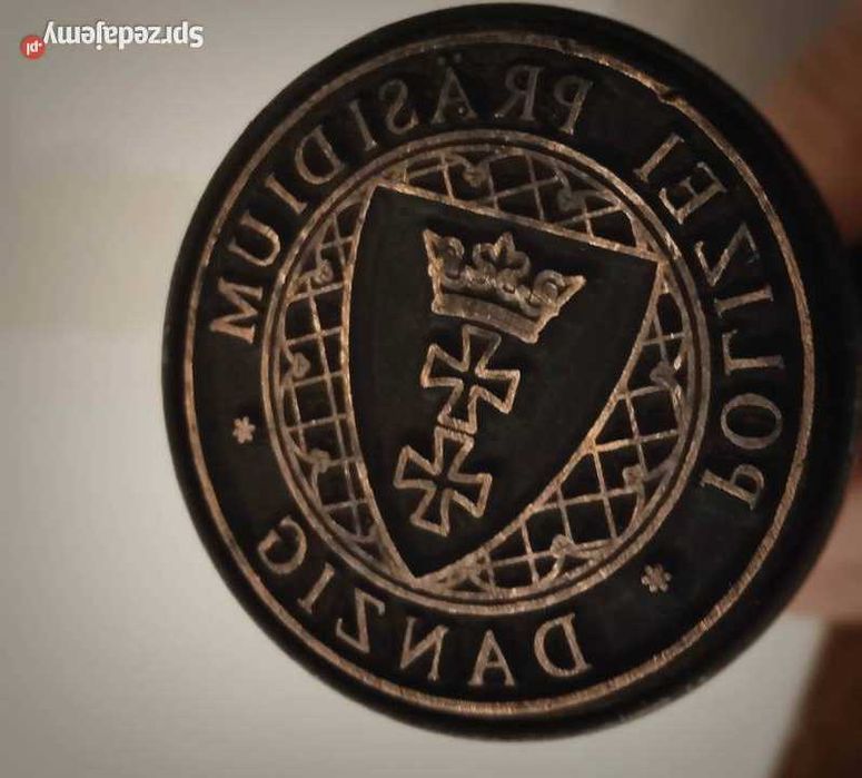 Niemiecki stempel kancelaryjny, Polizei Prasidium Danzig
