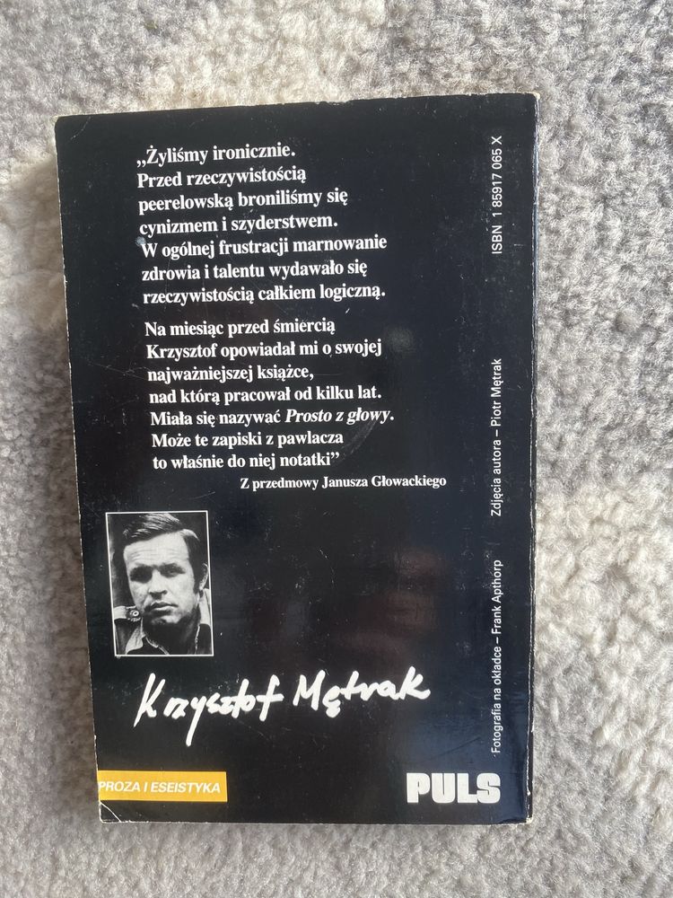 Dziennik z pawlacza. Krzysztof Mętrak