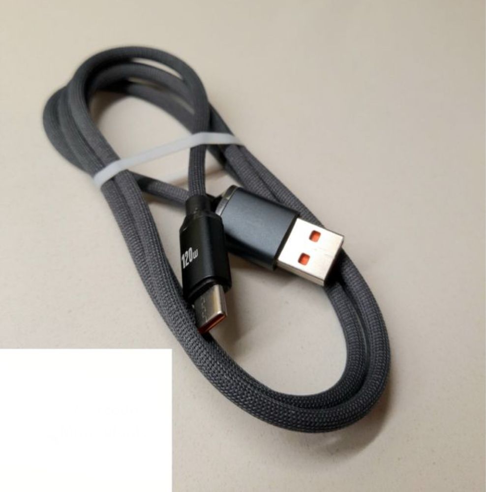 Cabo carregamento dados USB tipo C 120w