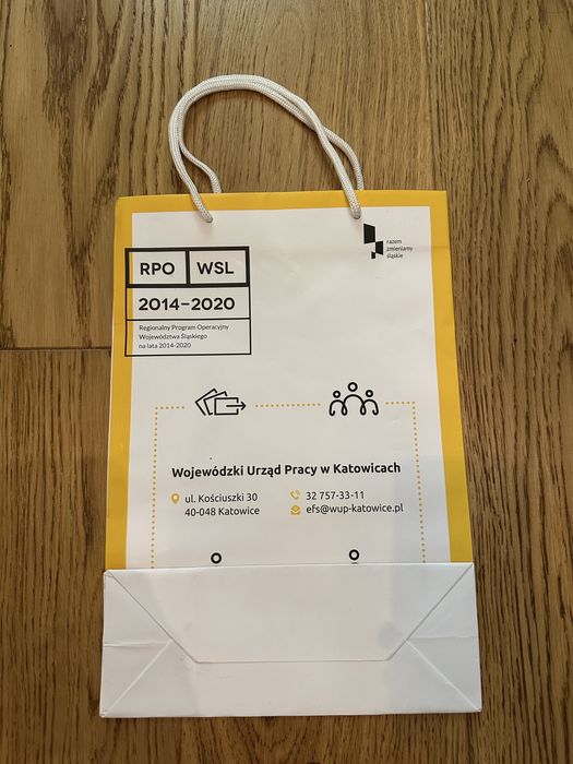 Torba reklamowa Wojewódzki Urząd Pracy w Katowicach, papierowa