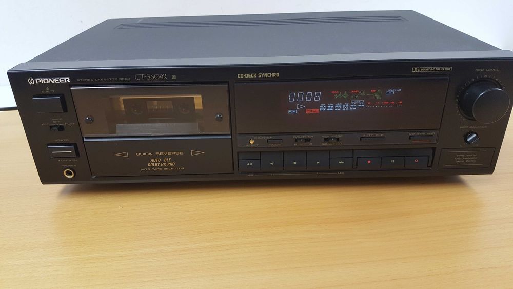 Magnetofon kasetowy Pioneer CT-S609R idealny stan