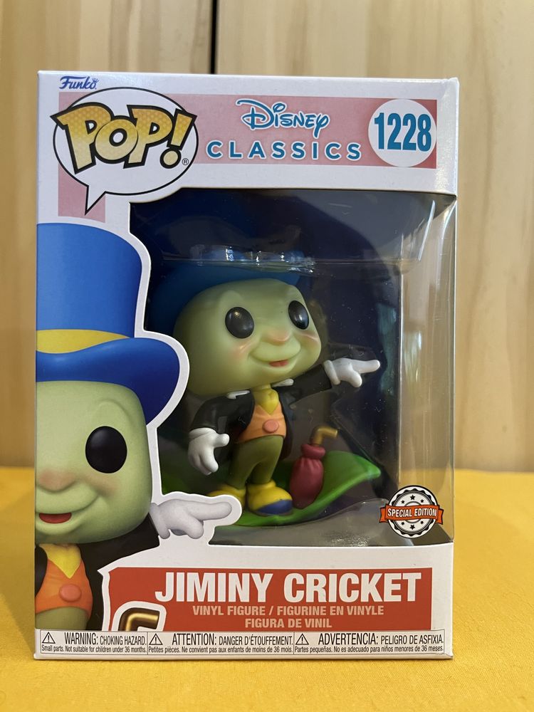 Funko POP, JIMINY CRICKET, se, 1228, Disney Clasics