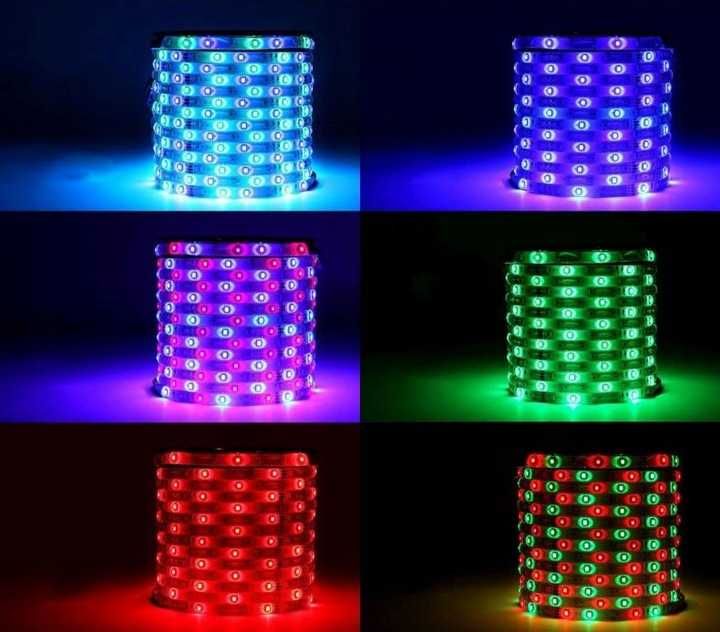 Taśma LED kolorowa 5 m RGB z pilotem