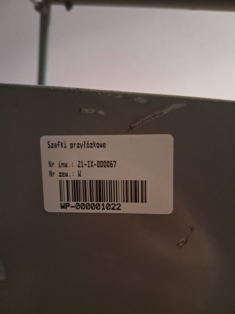 Szafka przyłóżkowa PRL metalowa Loft